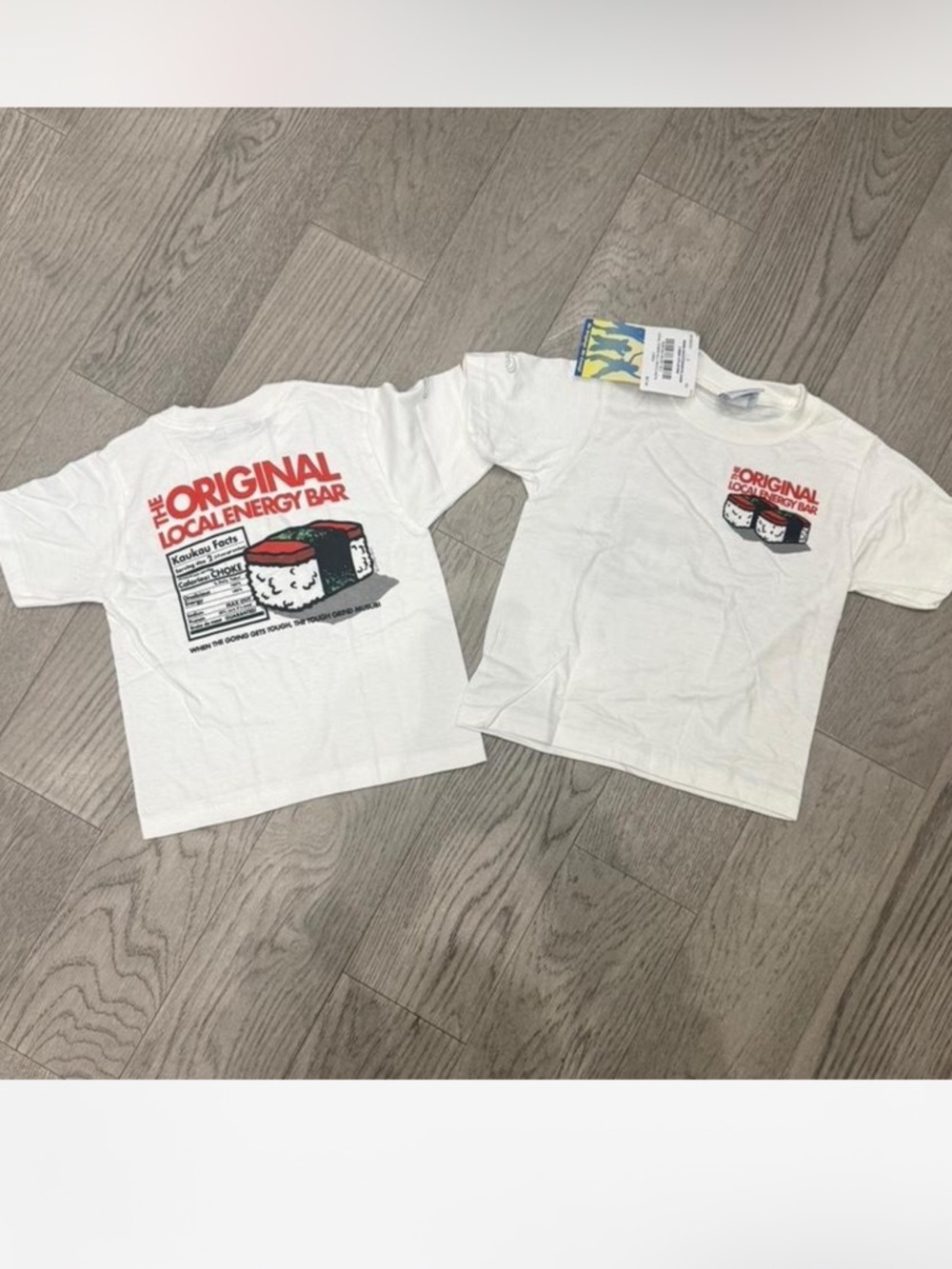 Kids White 'The Original Local Energy Bar' Graphic Tee